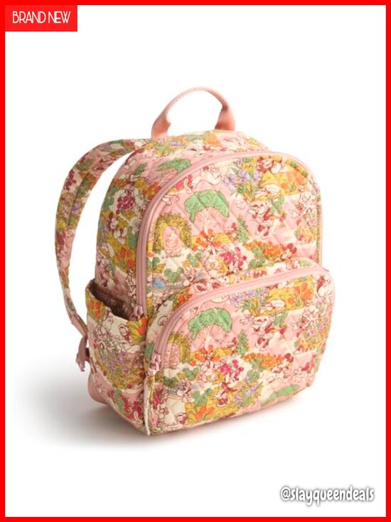 Vera Bradley Disney Premium Cotton Small Banbury Backpack, Mickey\'s Promenade